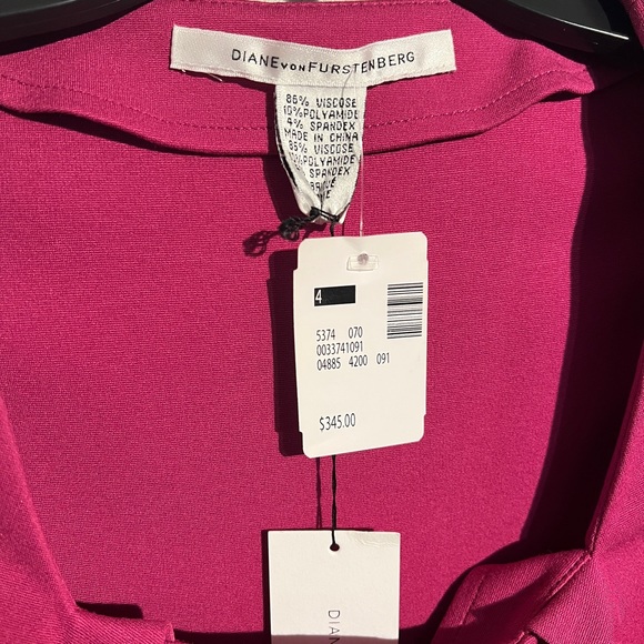 Diane von Furstenberg, “Grace” dress Tulip Pink, Size 4 - Picture 4 of 6